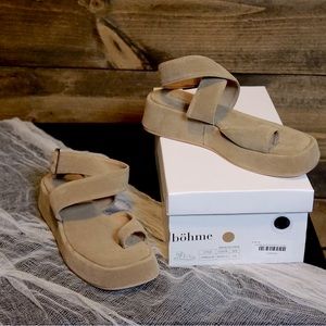 Brand New Bohme Taupe Camila Sandals.